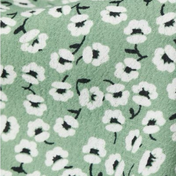 Sage floral midi dress. NWOT - Picture 3 of 4